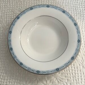 Mikasa Ultima + Blue Serenade Fine China Blue White Silver Bowl HK314-220